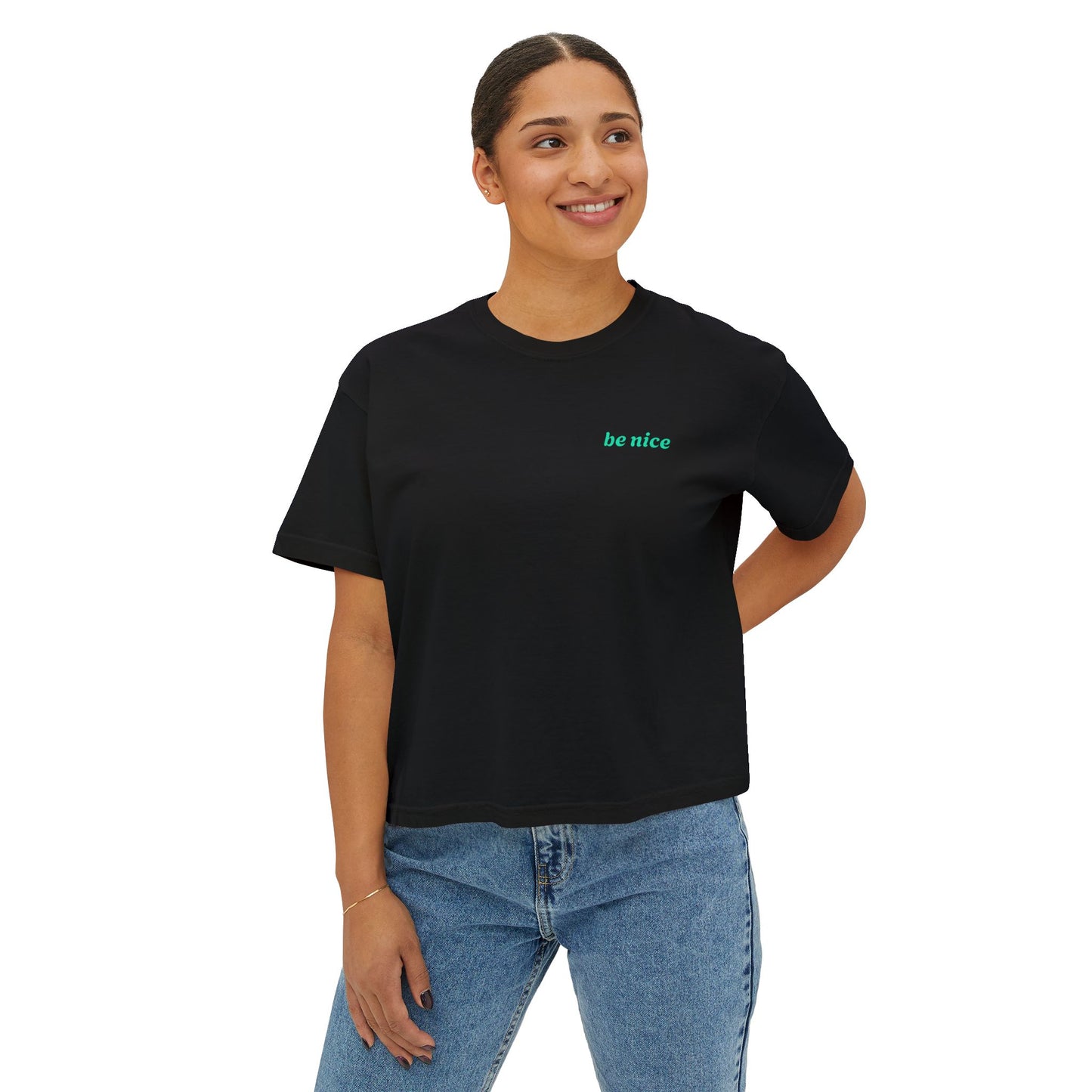 Work hard Be Nice Women's Boxy T-shirt