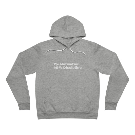 Motivational Unisex Hoodie - 1% Motivation 99% Discipline