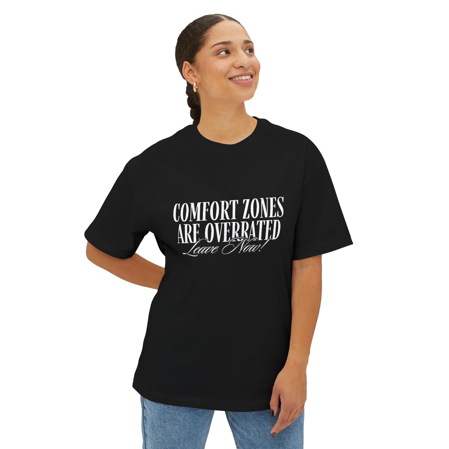 Comfort Zone, Unisex Oversized Boxy T-shirt