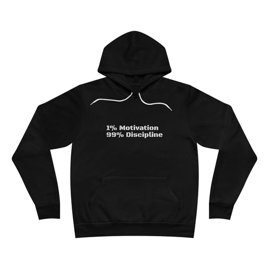 Motivational Unisex Hoodie - 1% Motivation 99% Discipline