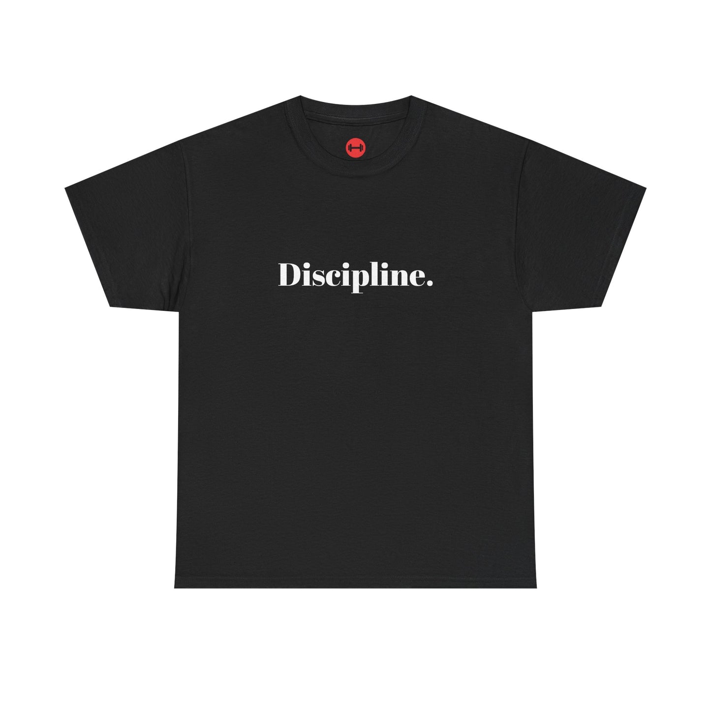 Discipline Unisex Heavy Cotton Tee, Motivational T-Shirt, Inspirational Top, Everyday Wear, Gift for Fitness Lovers, Streetwear Style