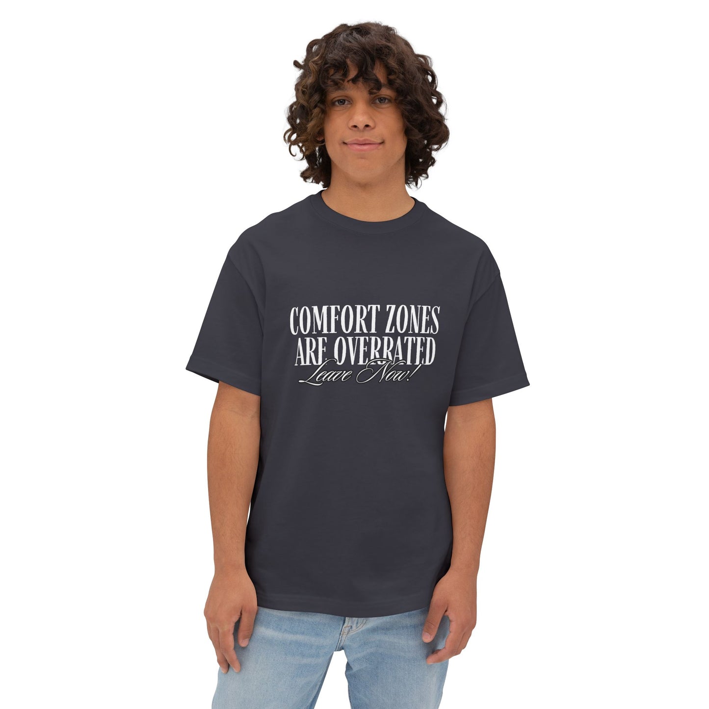 Comfort Zone, Unisex Oversized Boxy T-shirt