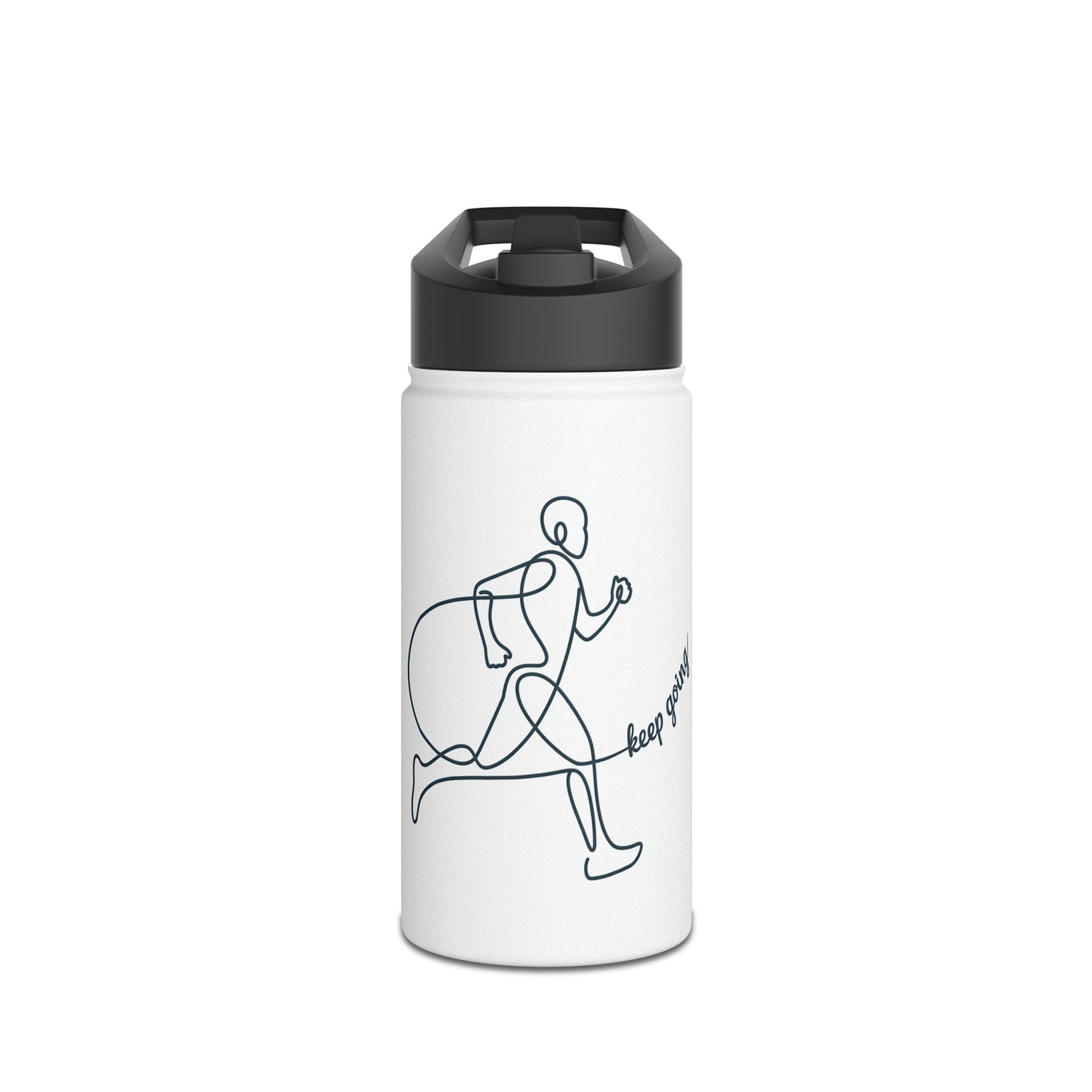 Running Motivational Stainless Steel Water Bottle | Stay Hydrated, Stay Active