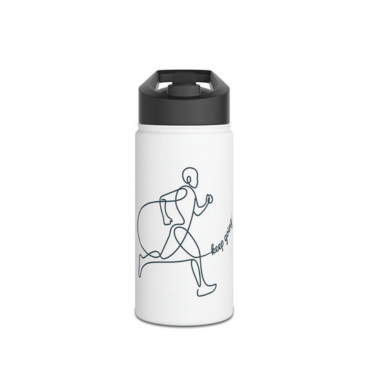 Running Motivational Stainless Steel Water Bottle | Stay Hydrated, Stay Active